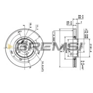 CD6104S.JPG Kit Dischi E Pastiglie Freno 30mm Anteriori Opel Kadett E Cabriolet 1987-1993 1.3 S S.f. Haldex Pieno