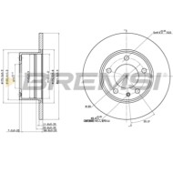 CD6119S.JPG Kit Dischi E Pastiglie Freno 19.5mm Anteriori Bmw 5 1981-1987 520i S.f. Ate Pieno