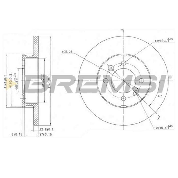 CD6123S.JPG Kit Dischi E Pastiglie Freno 15mm Anteriori Reliant Scimitar Roadster 1987-1990 1400 S.f. Lucas Girling Pieno