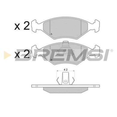 NEUTRO.jpg Kit Dischi E Pastiglie Freno 18mm Anteriori Fiat Siena 1996-2009 1.4 S.f. Ate Pieno
