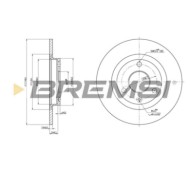 CD6132S.JPG Kit Dischi E Pastiglie Freno 18mm Anteriori Citroën Ax 1988-1992 14 D S.f. Bendix Pieno
