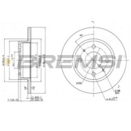 CD6133S.JPG Kit Dischi E Pastiglie Freno 30mm Anteriori Nissan Sunny Ii Hatchback 1986-1988 1.6 S.f. Haldex Pieno