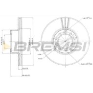 CD6142V.JPG Kit Dischi E Pastiglie Freno 17mm Anteriori Alfa Romeo 145 1994-1996 1.6 I.e S.f. Lucas Girling Ventilato
