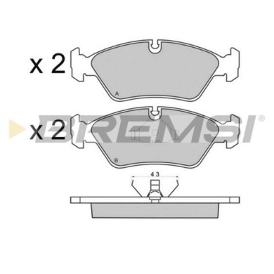 NEUTRO.jpg Kit Dischi E Pastiglie Freno 19.5mm Anteriori Bmw 5 1981-1984 518 S.f. Ate Ventilato