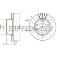 CD6173V.JPG Kit Dischi E Pastiglie Freno 29.5mm Anteriori Bmw 5 1981-1987 518i S.f. Lucas Ventilato
