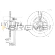 CD6177V.JPG Kit Dischi E Pastiglie Freno 17mm Anteriori Volvo 740 1988-1990 2.0 S.f. Lucas Girling Ventilato