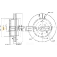 CD6183V.JPG Kit Dischi E Pastiglie Freno 17.5mm Anteriori Ford Sierra 1987-1988 1.8 S.f. Ate Ventilato
