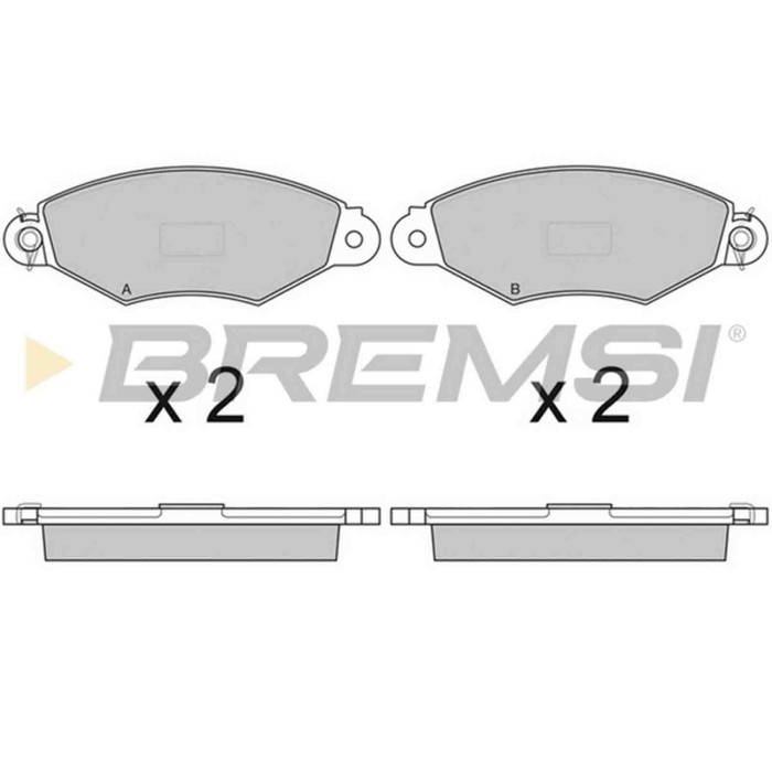NEUTRO.jpg Kit Dischi E Pastiglie Freno 18mm Anteriori Citroën Xsara Break 1997-2005 1.4i S.f. Bendix Ventilato
