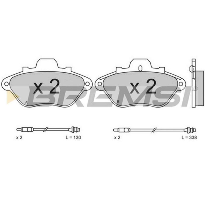 NEUTRO.jpg Kit Dischi E Pastiglie Freno 16.8mm Anteriori Citroën Xm 1989-1994 2.0i S.f. Bendix Ventilato