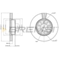 CD6255V.JPG Kit Dischi E Pastiglie Freno 17mm Anteriori Volvo 740 1990-1991 2.0 Turbo S.f. Bendix Ventilato