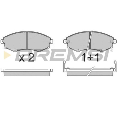 NEUTRO.jpg Kit Dischi E Pastiglie Freno 17mm Anteriori Nissan Primera Traveller 1990-1995 2.0 D S.f. Akebono Ventilato