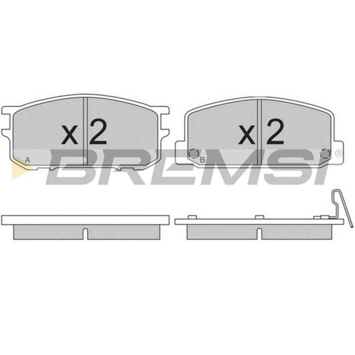 NEUTRO.jpg Kit Dischi E Pastiglie Freno 15mm Anteriori Subaru Leone Ii 1980-1984 1800 4wd S.f. Akebono Pieno