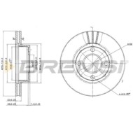 CD6319V.JPG Kit Dischi E Pastiglie Freno 30mm Anteriori Audi 80 Avant 1993-1996 1.6 E S.f. Haldex Ventilato