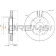 CD6337V.JPG Kit Dischi E Pastiglie Freno 32mm Anteriori Ford Escort V 1991-1995 Rs Cosworth 4x4 S.f. Knorr Ventilato