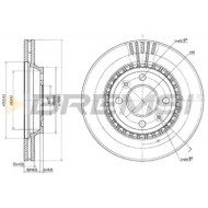 CD6354V.JPG Kit Dischi E Pastiglie Freno 30mm Anteriori Saab 900 I 1991-1993 2.0 S Turbo-16 S.f. Haldex Ventilato