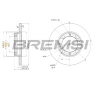 CD6358S.JPG Kit Dischi E Pastiglie Freno 30mm Anteriori Mitsubishi Galloper 1998-2003 3.0 V6 S.f. Knorr Pieno