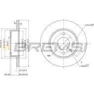 CD6359S.JPG Kit Dischi E Pastiglie Freno 30mm Anteriori Skoda Favorit Pick-up 1992-1997 1.3 S.f. Knorr Pieno