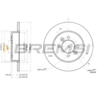 CD6362S.JPG Kit Dischi E Pastiglie Freno 30mm Posteriori Renault Safrane I 1992-1996 2.0 12v S.f. Knorr Sk7 Pieno