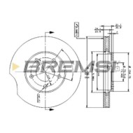 CD6366V.JPG Kit Dischi E Pastiglie Freno 24mm Anteriori Chrysler Voyager Ii 1992-1995 2.5 Td S.f. Perrot Ventilato