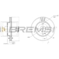CD6393V.JPG Kit Dischi E Pastiglie Freno 30mm Anteriori Mazda 323 F Vi 1998-2001 1.4 16v S.f. Meritor Ventilato