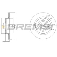 CD6404S.JPG Kit Dischi E Pastiglie Freno 14mm Anteriori Toyota Carina 1982-1983 1.8 D S.f. Akebono Pieno