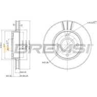 CD6423V.JPG Kit Dischi E Pastiglie Freno 18.3mm Anteriori Ford Escort V Turnier 1992-1995 1.8 16v S.f. Bendix Ventilato