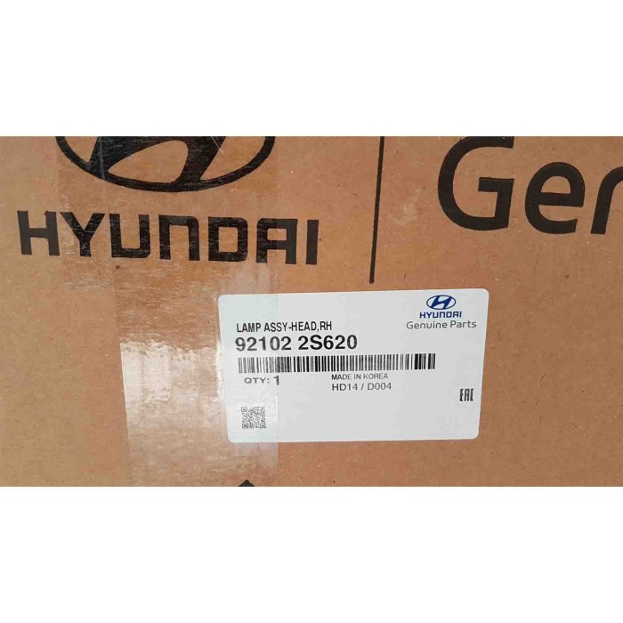 HYUNDAI_2_BUONO.jpg Hyundai 921022s620 Fanale Anteriore Destro Originale Specifico Per Ix35 Dal 2013. Elettrico Parabola Nera.