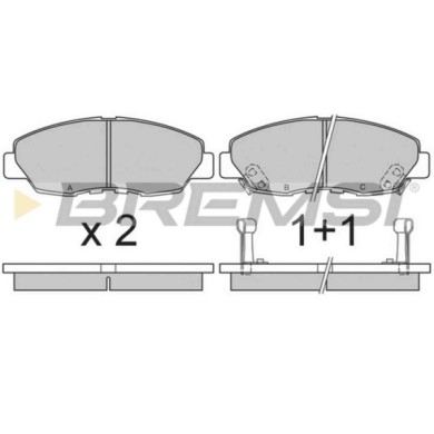 NEUTRO.jpg Kit Dischi E Pastiglie Freno 18mm Anteriori Honda Accord Iv 1990-1991 1.8 S.f. Akebono Ventilato