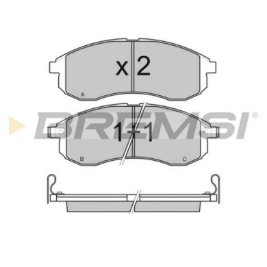 NEUTRO.jpg Kit Dischi E Pastiglie Freno 15.5mm Anteriori Mitsubishi L200 1996-2007 2.4 4wd S.f. Akebono Ventilato