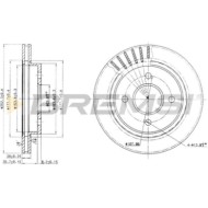 CD6479V.JPG Kit Dischi E Pastiglie Freno 14.7mm Posteriori Ford Mondeo I 1993-1996 1.8 Td S.f. Bendix Ventilato