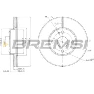 CD6495V.JPG Kit Dischi E Pastiglie Freno 15.2mm Anteriori Mazda 323 F V 1994-1998 2.0 24v S.f. Sumitomo Ventilato