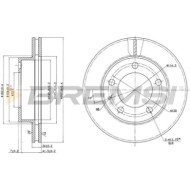 CD6496V.JPG Kit Dischi E Pastiglie Freno 30mm Anteriori Mazda 626 V 1998-2002 2.0 Turbo Di S.f. Wabco Ventilato