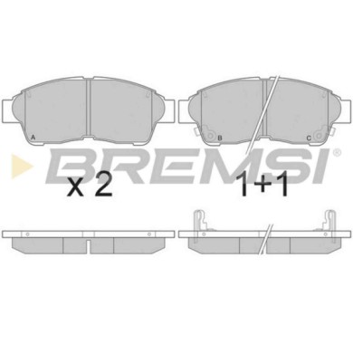 NEUTRO.jpg Kit Dischi E Pastiglie Freno 17.5mm Anteriori Toyota Camry 1997-2002 2.2 S.f. Akebono Ventilato