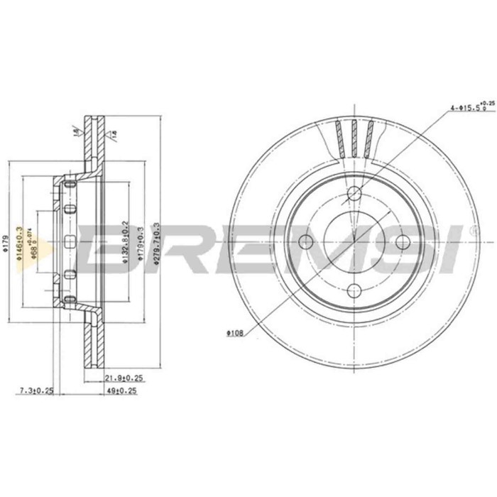 CD6517V.JPG Kit Dischi E Pastiglie Freno 30mm Anteriori Audi Cabriolet 1995-1996 2.0 16v S.f. Haldex Ventilato