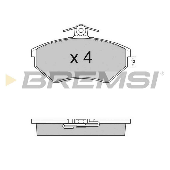 NEUTRO.jpg Kit Dischi E Pastiglie Freno 19.6mm Anteriori Audi 80 1991-1994 1.6 S.f. Lucas Girling Pieno