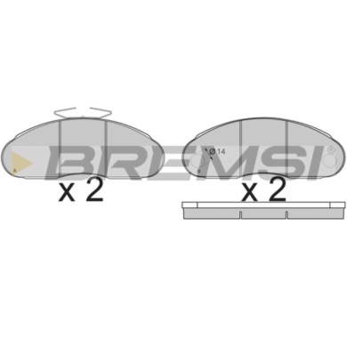 NEUTRO.jpg Kit Dischi E Pastiglie Freno 17mm Posteriori Jaguar Xjsc Convertible 1988-1992 5.3 S.f. Bendix Pieno