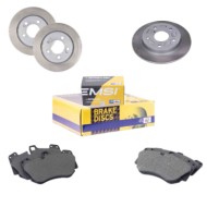 Kit Dischi E Pastiglie Freno 15.5mm Posteriori Mercedes-benz Classe C 1993-2000 C 200 D S.f. Ate Pieno