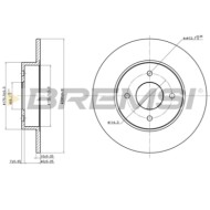 CD6546S.JPG Kit Dischi E Pastiglie Freno 14mm Posteriori Nissan 280 Zx,zxt 1983-1984 2.8 S.f. Akebono Pieno