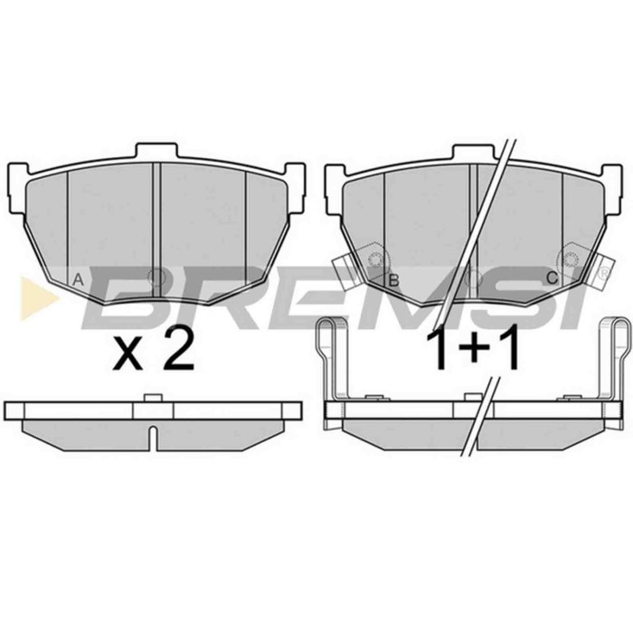 NEUTRO.jpg Kit Dischi E Pastiglie Freno 14mm Posteriori Nissan Maxima Iii 1988-1994 3.0i S.f. Sumitomo Pieno