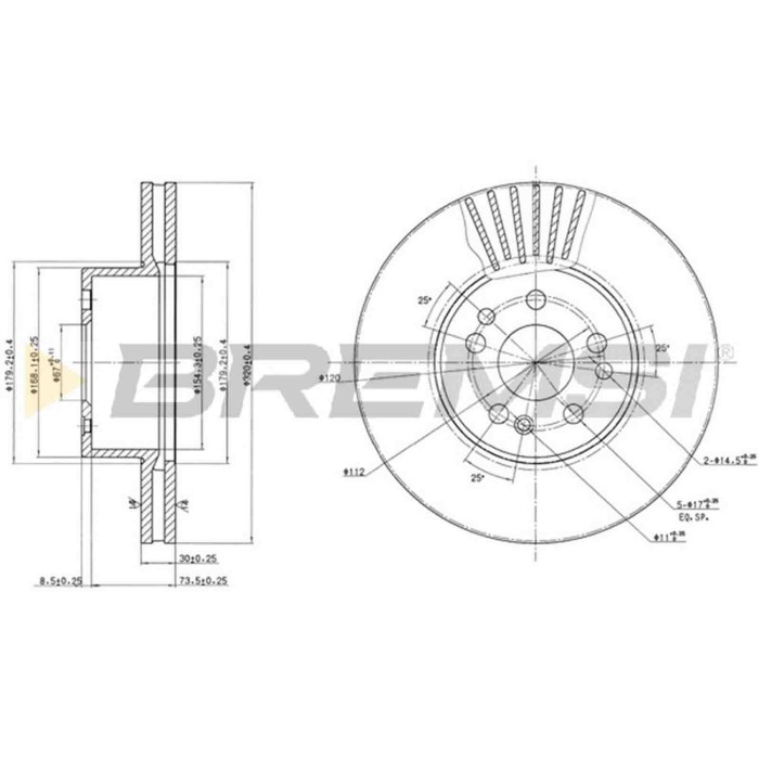 CD6629V.JPG Kit Dischi E Pastiglie Freno 18.3mm Anteriori Mercedes-benz Classe S 1993-1998 S 280 S.f. Ate Ventilato