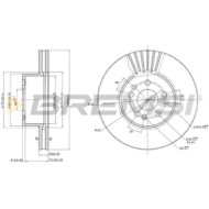 CD6629V.JPG Kit Dischi E Pastiglie Freno 18.3mm Anteriori Mercedes-benz Classe S 1993-1998 S 280 S.f. Ate Ventilato