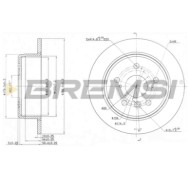 CD6684S.JPG Kit Dischi E Pastiglie Freno 30mm Posteriori Toyota Camry 1997-2002 2.2 S.f. Knorr Sk7 Pieno