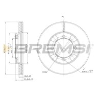 CD6692V.JPG Kit Dischi E Pastiglie Freno 30mm Anteriori Mitsubishi Lancer V 1992-1996 1.6 16v 4wd S.f. Knorr Ventilato