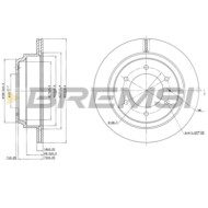 CD6695V.JPG Kit Dischi E Pastiglie Freno 29mm Posteriori Opel Frontera B 2002-2004 2.2 Dti S.f. Meritor Dle-duco Ventilato
