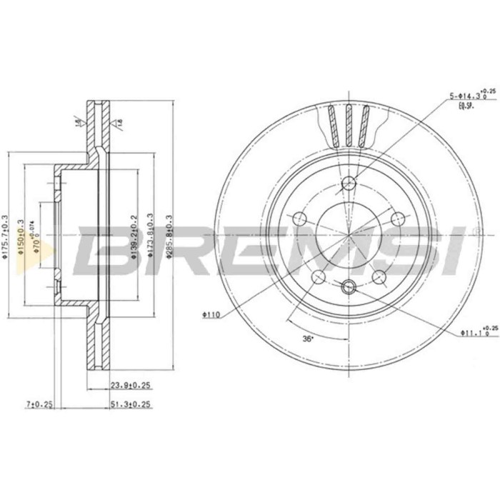 CD6697V.JPG Kit Dischi E Pastiglie Freno 18.5mm Anteriori Opel Omega B 1994-1999 2.0 S.f. Lucas Girling Ventilato