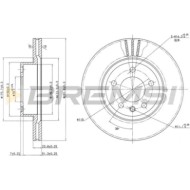 CD6697V.JPG Kit Dischi E Pastiglie Freno 18.5mm Anteriori Opel Omega B 1994-1999 2.0 S.f. Lucas Girling Ventilato