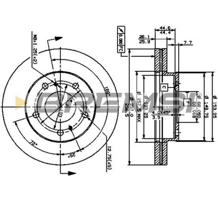 CD6722V.JPG Kit Dischi E Pastiglie Freno 15.5mm Anteriori Nissan Serena 1992-2001 2.0 S.f. Lucas Girling Ventilato