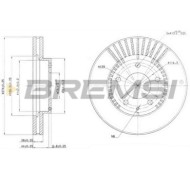 CD6738V.JPG Kit Dischi E Pastiglie Freno 30mm Anteriori Mazda Mpv Ii 2002-2006 3.0i V6 S.f. Knorr Ventilato