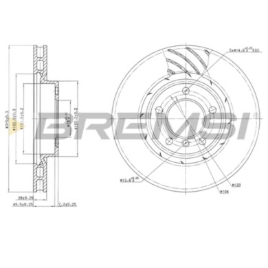 CD6804V.JPG Kit Dischi E Pastiglie Freno 17.8mm Anteriori Wiesmann Mf3 Roadster 1996-2002 2.8 S.f. Ate Ventilato