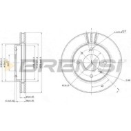 CD6885V.JPG Kit Dischi E Pastiglie Freno 17.3mm Anteriori Volvo S40 I 1995-1999 1.8 S.f. Lucas Girling Ventilato